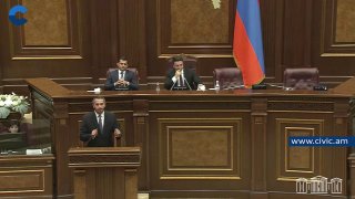 Рубен Рубинян поблагодарил коллег на последнем заседании парламента 8-го созыва в Шираке