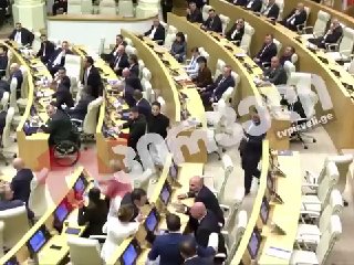 Драка в парламенте Грузии после отчета премьера Кобахидзе: реакция в Шираке